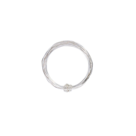 Silver wire wrapped Aphrodite bangle by Black & Sigi